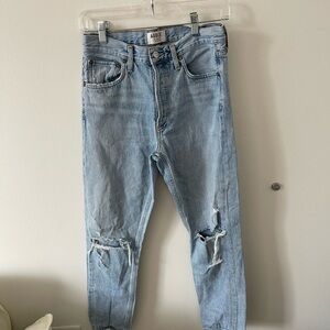 Agolde Vintage Wash Ripped Pinch Waist